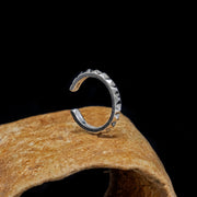 Debbie Skinny Spike Ear Cuff - Silver