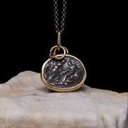 Mars Necklace with Ruby