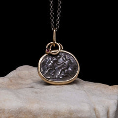 Mars Necklace with Ruby