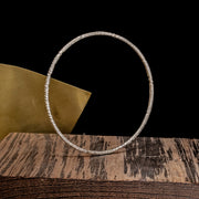 Ion Wind Bangle - Silver