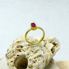 Natural Surface Ruby Ring