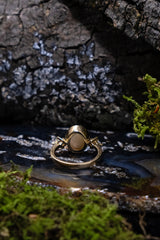 Ethiopian Opal and Diamond Ring