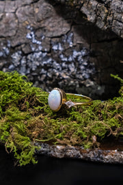 Ethiopian Opal and Diamond Ring