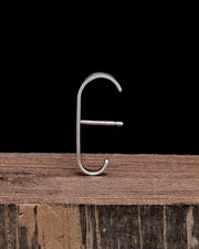 Minimalist Ear Cuff Wide Silver