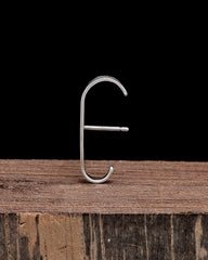 Minimalist Ear Cuff Wide Silver