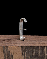 Minimalist Ear Cuff Wide Silver