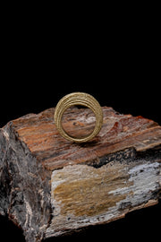 Round Orbit Stacking Ring - Brass