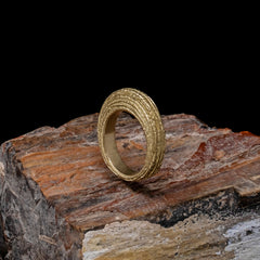 Round Orbit Stacking Ring - Brass