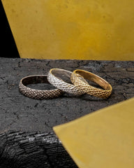 Snake Skin Ring - Gold