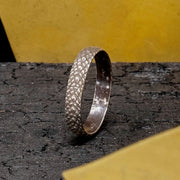 Snake Skin Ring - Oxidized Silver