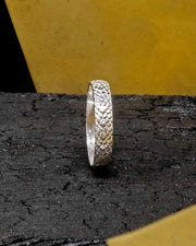 Snake Skin Ring - Silver