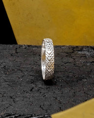 Snake Skin Ring - Silver