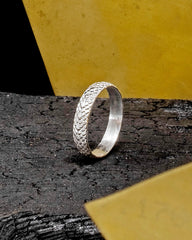 Snake Skin Ring - Silver