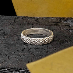 Snake Skin Ring - Silver