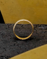 Snake Skin Ring - Gold