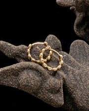 Beaded Huggies - Gold
