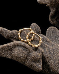 Beaded Huggies - Gold