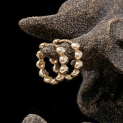 Beaded Huggies - Gold