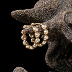 Beaded Huggies - Gold