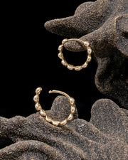 Beaded Huggies - Gold
