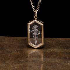 Rose Intaglio Necklace