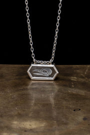Raven Skull Intaglio Necklace