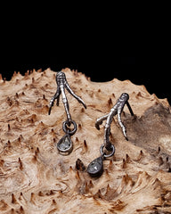 Little Sparrow Earrings - Gray Diamond