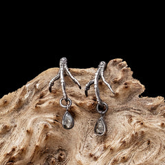 Little Sparrow Earrings - Gray Diamond