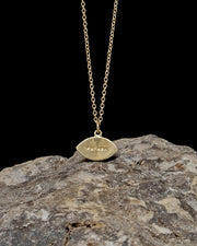 Vision Necklace with Blue Sapphire - Gold