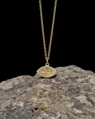 Vision Necklace with Blue Sapphire - Gold