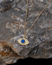 Vision Necklace with Blue Sapphire - Gold