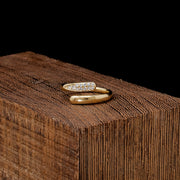 Bypass Diamond Pave Ring