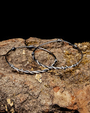 Entwined Snake Hoops