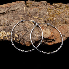 Entwined Snake Hoops