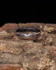 Kissing Snake Ring - Black Diamond Eyes