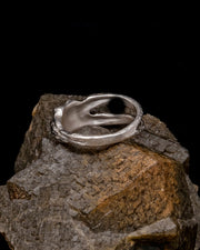 Ram Skull Ring - Silver