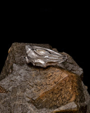 Ram Skull Ring - Silver