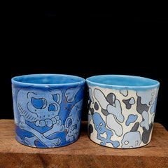 Illustrated Skull Cups