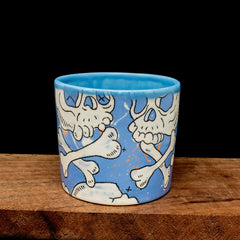 Illustrated Skull Cups