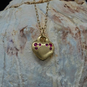 Ruby Heart Necklace