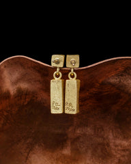 Cubed Diamond Pendant Earrings