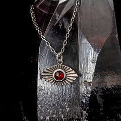 Vision Necklace with Garnet - Large