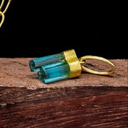 Teal Tourmaline Pendant