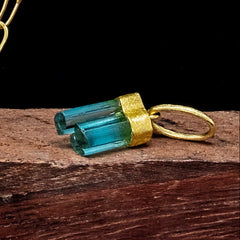 Teal Tourmaline Pendant
