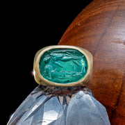 The Dancers Glass Intaglio Ring