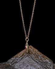 Shield Necklace - Ruby