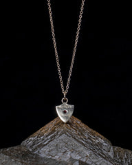 Shield Necklace - Ruby