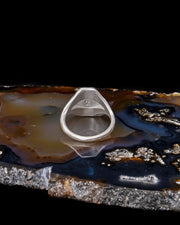 Washed Tableau Ring - Green Sapphire