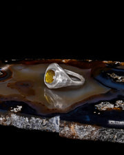 Washed Tableau Ring - Green Tourmaline