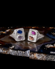 Washed Tableau Ring - Pink Sapphire & Spinel